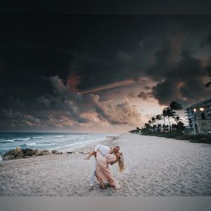 Enchant My Love Blush V-Neck Long Sleeve Maxi Dress